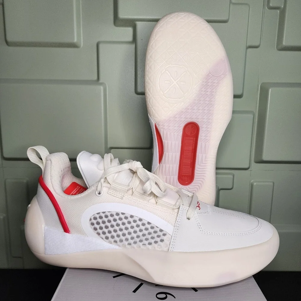 Li-Ning Way of Wade All City 9 V2 Men 12 Basketball Shoes White Red NIB DS